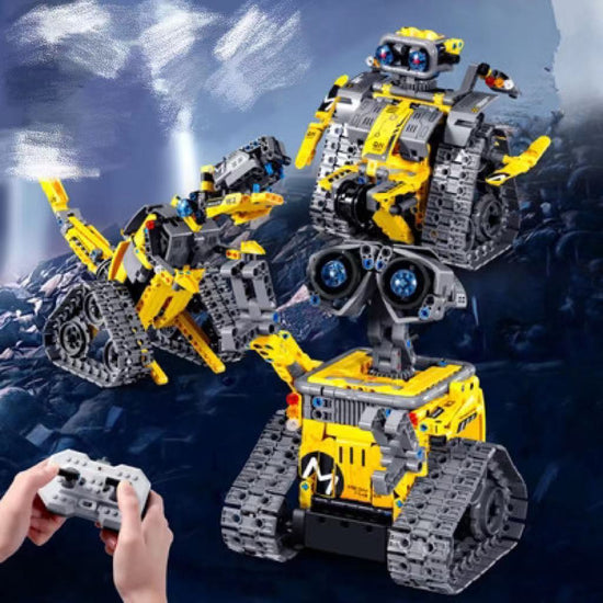 Electric Robot Building Blocks STEM Programming Toy for Kids