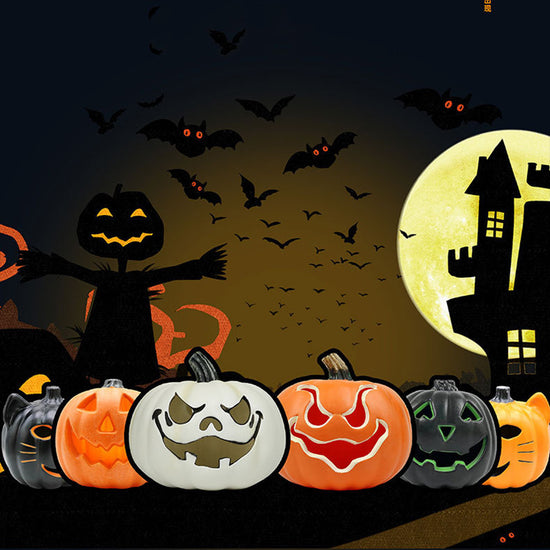 Halloween Pumpkin Lamp  Spooky Atmospheric Light for Holiday Decor