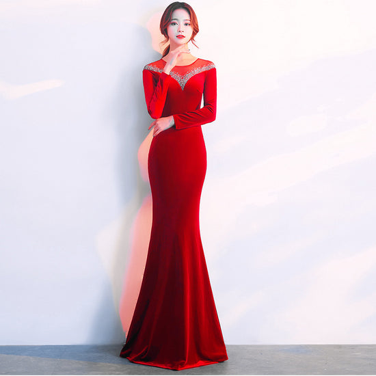 Women’s Slim Evening Dress Elegant Formal Party & Special Occasion Gown