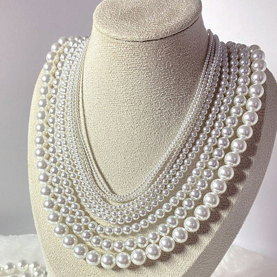 Portable Pearl Beads Ornament Round Scattered Decorative Home Accent