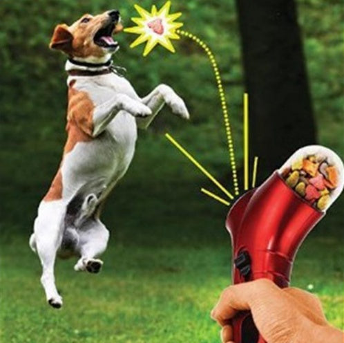 Pet Food Catapult Feeder  Interactive Funny Dog Toy for Training & Play