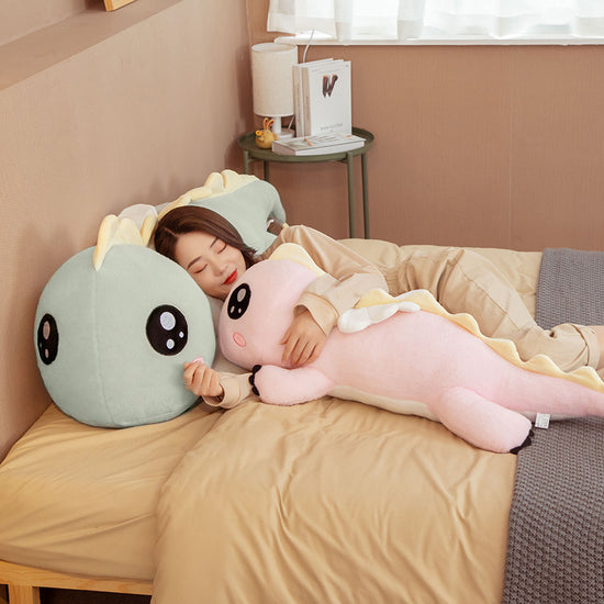 Long Plush Pillow Toy  Soft Stuffed Doll for Girls’ Bed or Playtime