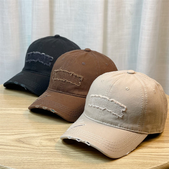 Cotton Sparkling Baseball Hat Big Boss Style Casual Cap for Men & Women