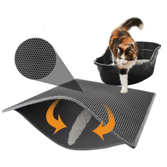 Honeycomb Cat Litter Pad Waterproof Urine-Proof Pet Mat for Cats