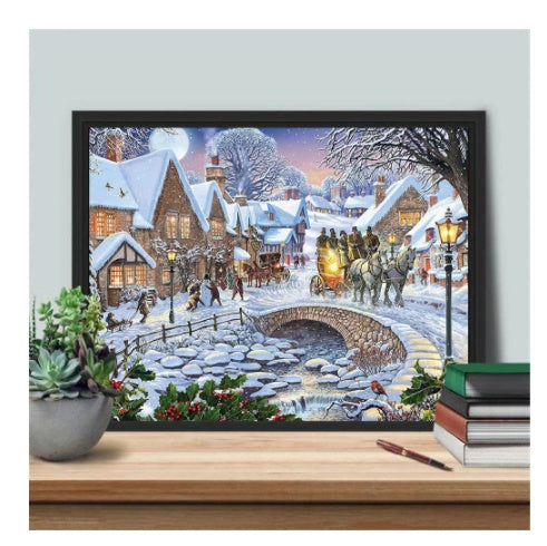 Winter Snow Embroidery Set DIY Handmade Home Decor Craft Artwork