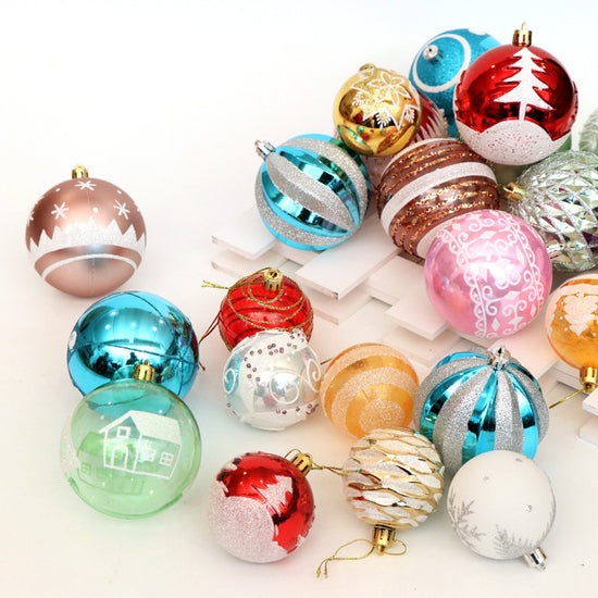 Christmas Bright Ball Ornament  Festive Decorative Holiday Hanging Ball